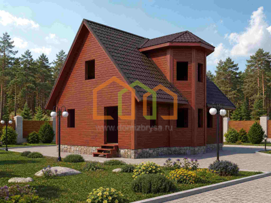 Каркасный дом без внутренней отделки 7х9